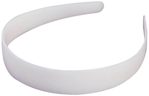 Darice White Plastic Headbands 12 Pieces 1088-06 - artcovecrafts.com