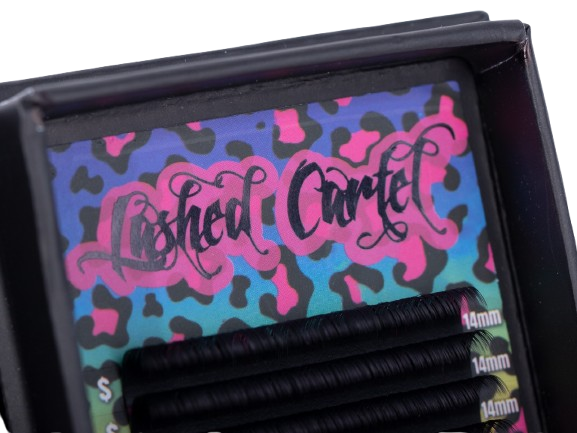 Dark Matte Black Volume Lash Trays | 16 Row (.03 & .05)