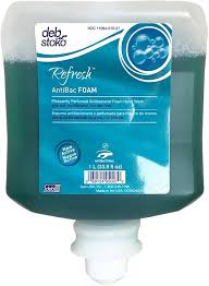 DEB REFRESH,  ANTIBAC FOAM HAND WASH, 1 LITER (6/CS)