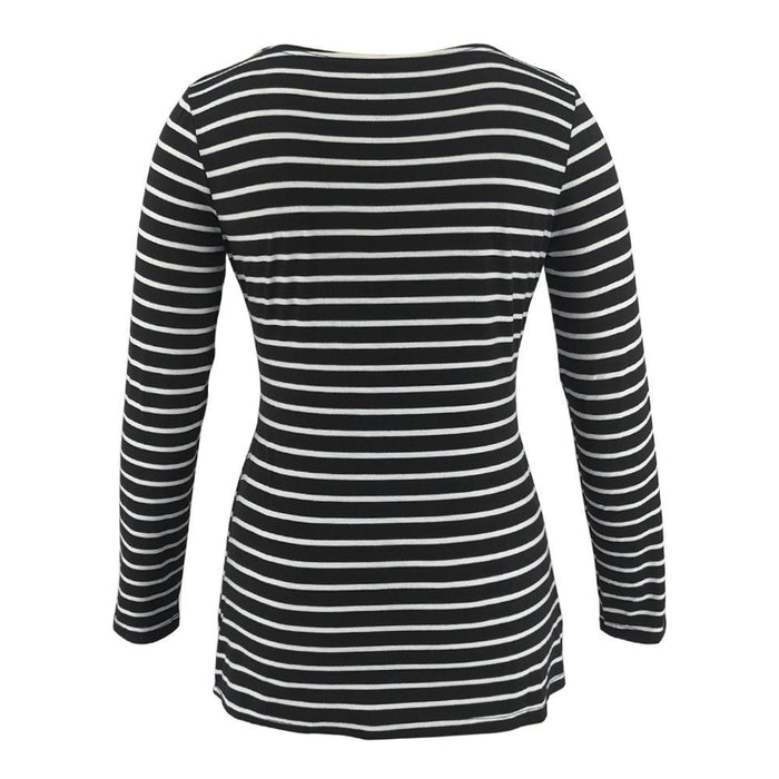 Deep V-neck print long sleeves 🇨🇳