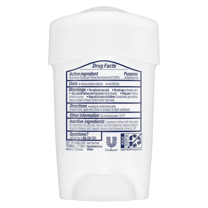 Degree 72Hr Clinical Protection Soft Solid Antiperspirant Deodorant - Shower Clean مزيل العرق الطبي برائحة النظافة المنعشة