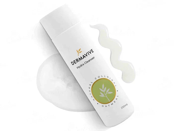 Dermavive Hydra Cleanser in bathroom setting