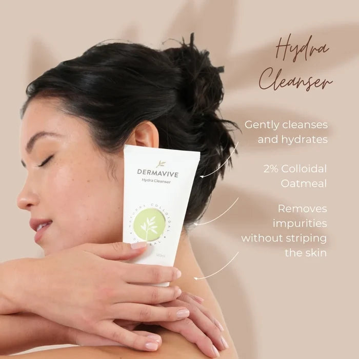 Dermavive Skincare Combo, Dry Skin Creme 100gm and Hydra Cleanser 120ml
