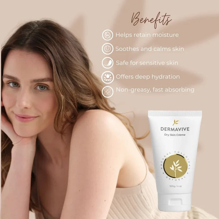 Dermavive Skincare Combo, Dry Skin Creme 100gm and Hydra Cleanser 120ml