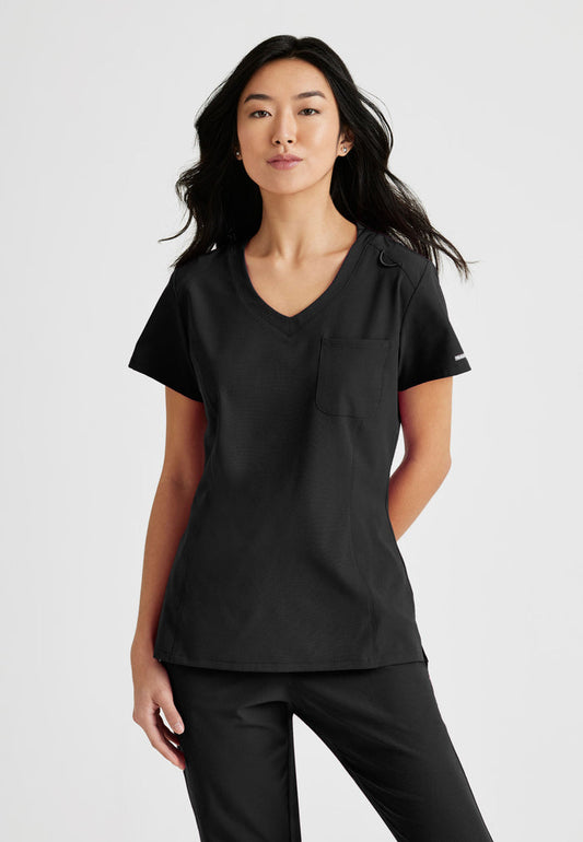 Dignity Top - Black - Grey's Anatomy Scrubs