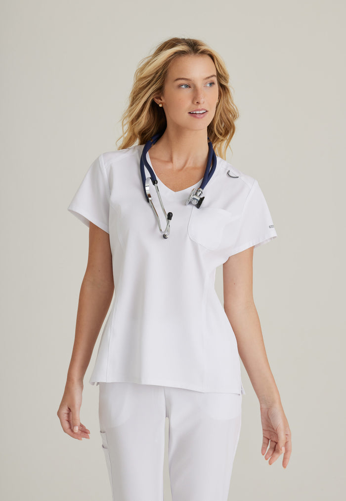 Dignity Top - White - Grey's Anatomy Scrubs