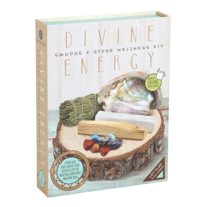 Divine Energy Smudge and Stone Wellness Kit 🇬🇧