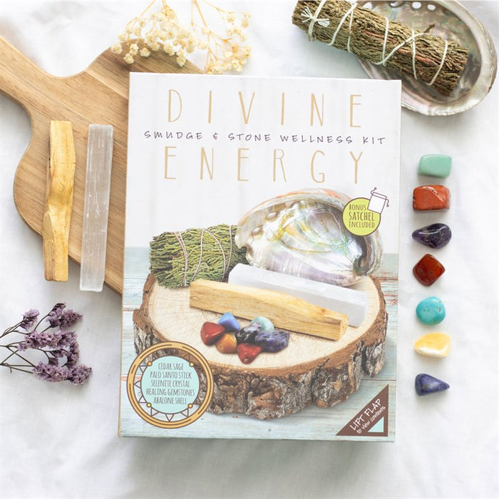 Divine Energy Smudge and Stone Wellness Kit 🇬🇧