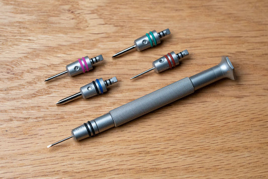 DIY Watch Club Watchmaker's Screwdriver with Ball Bearings & 5 Interchangeable Tips