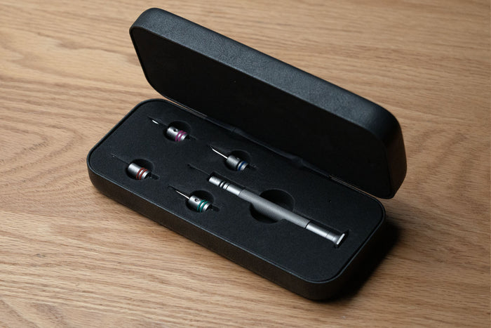 DIY Watch Club Watchmaker's Screwdriver with Ball Bearings & 5 Interchangeable Tips