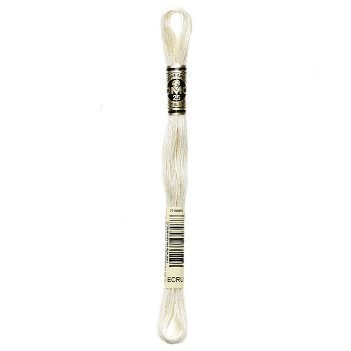 DMC 6 Strand Embroidery Floss Cotton Thread Bulk Ecru 8.7 Yards 12 Skeins - artcovecrafts.com