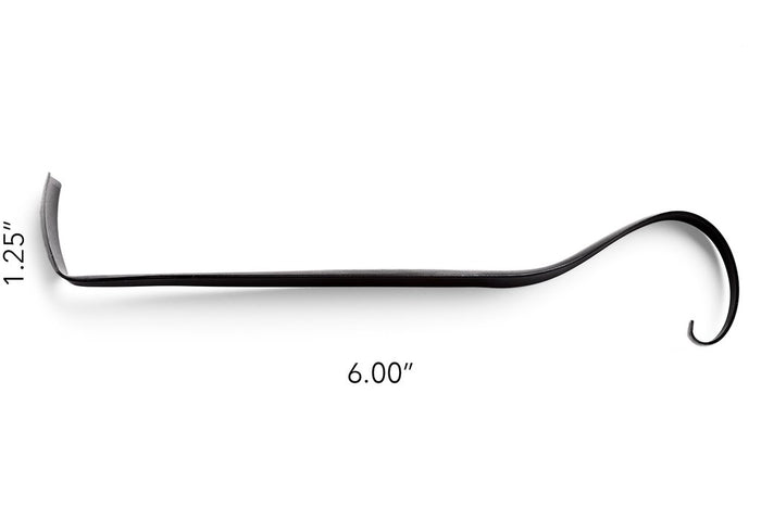 MudTools Do-All Trim Tool in side profile with dimensions: 6 inches long and 1.25 inches tall