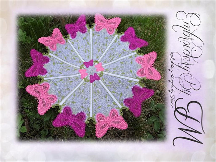 Doily butterfly / 5x7 hoop