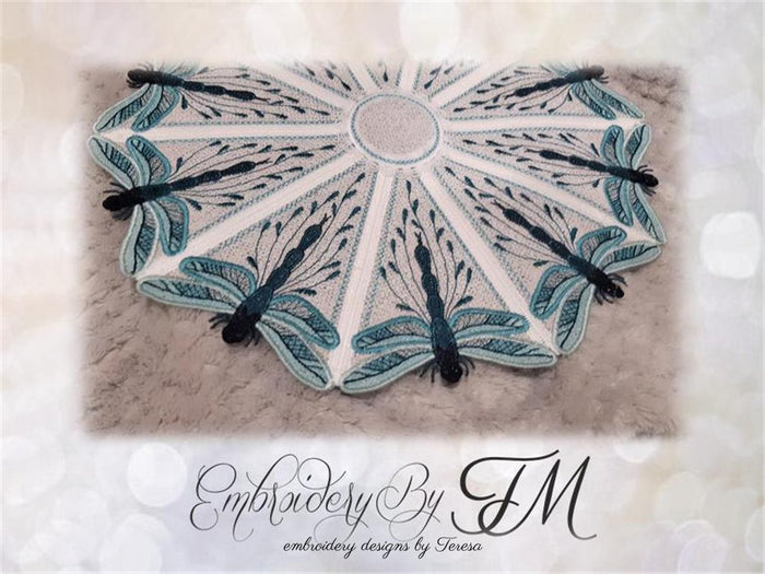 Doily dragonfly / 5x7 hoop