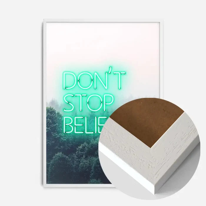 21x30cm | 8¼ x 11¾in / White Wood Frame