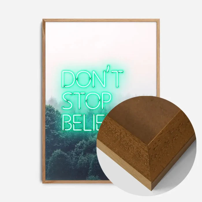 21x30cm | 8¼ x 11¾in / Oak Wood Frame