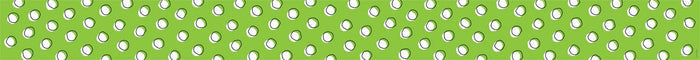 Doodle Dots on Lime Border