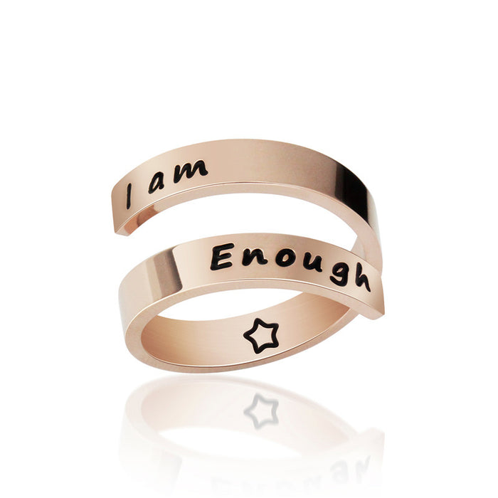 Double opening titanium steel ring 🇨🇳
