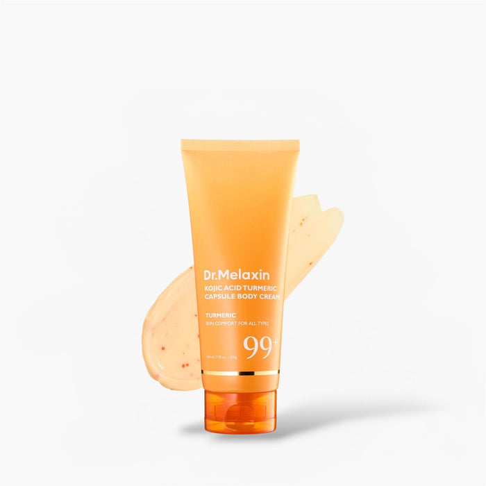 Dr. Melaxin Kojic Acid Turmeric Capsule Body Cream 200g كريم الجسم بكبسولات الكركم وحمض الكوجيك من دكتور ميلاكسين - Princess Cosmetics Qatar