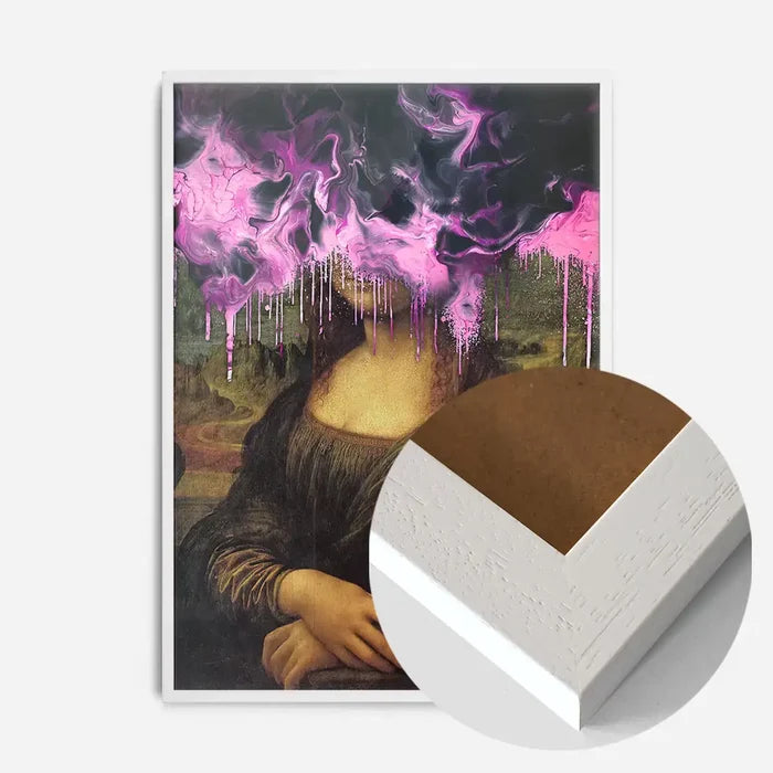 21x30cm | 8¼ x 11¾in / White Wood Frame