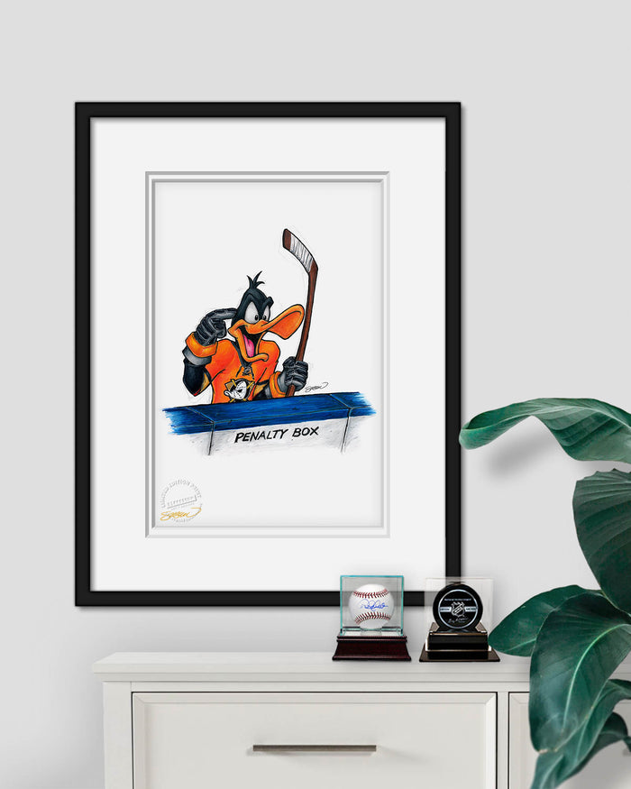 Duck Season Hockey Season x NHL Ducks Daffy Duck Limited Edition Art Print