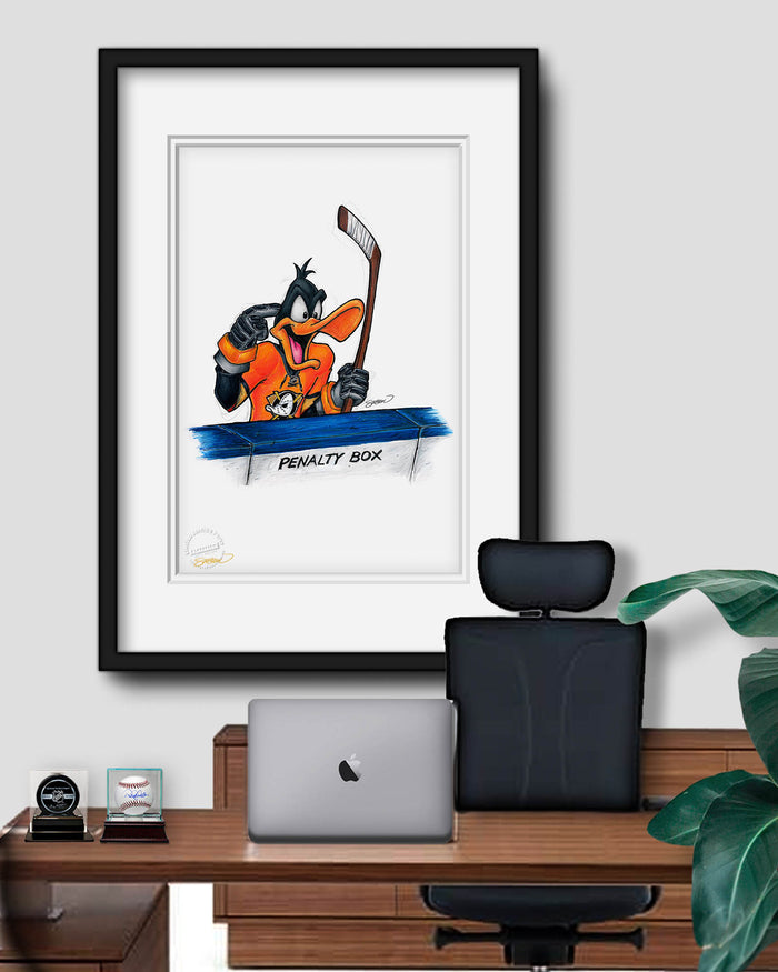 Duck Season Hockey Season x NHL Ducks Daffy Duck Limited Edition Art Print