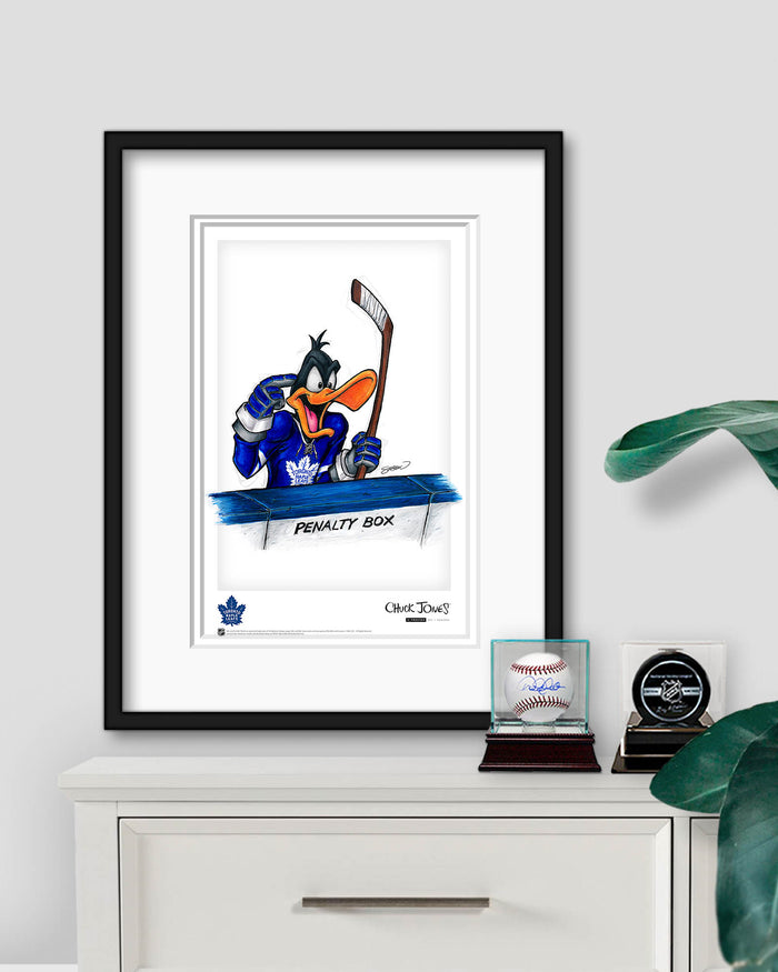 Duck Season Hockey Season x NHL Maple Leafs Daffy Duck Limited Edition Art Print