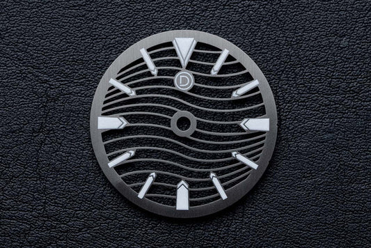 DWC D01S Skeleton Luminous Dial - Gun Silver Wave (Japan BGW9) for TMI NH series
