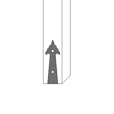 Early American Iron Faux Post Base - Old West Iron