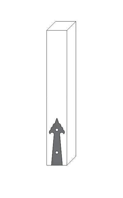 Early American Iron Faux Post Base - Old West Iron