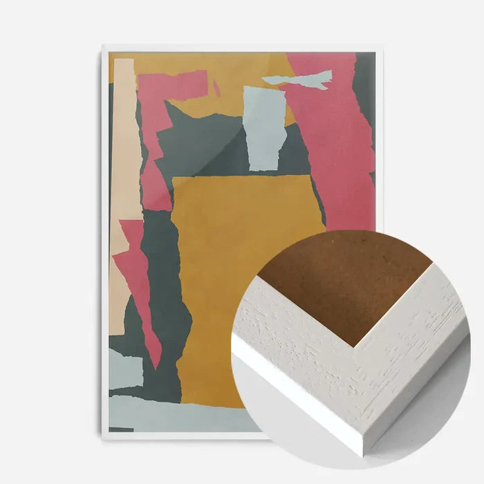 21x30cm | 8¼ x 11¾in / White Wood Frame
