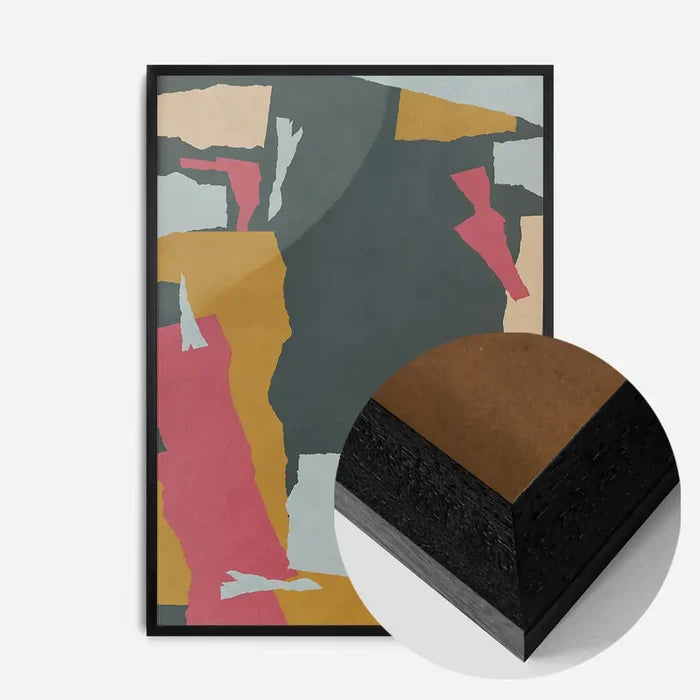21x30cm | 8¼ x 11¾in / Black Wood Frame