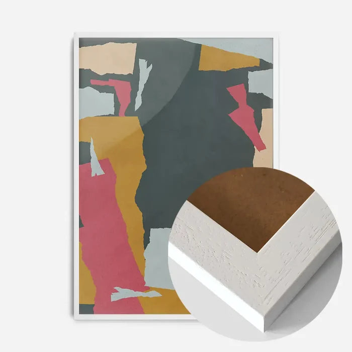21x30cm | 8¼ x 11¾in / White Wood Frame