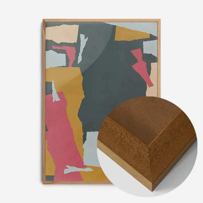 21x30cm | 8¼ x 11¾in / Oak Wood Frame