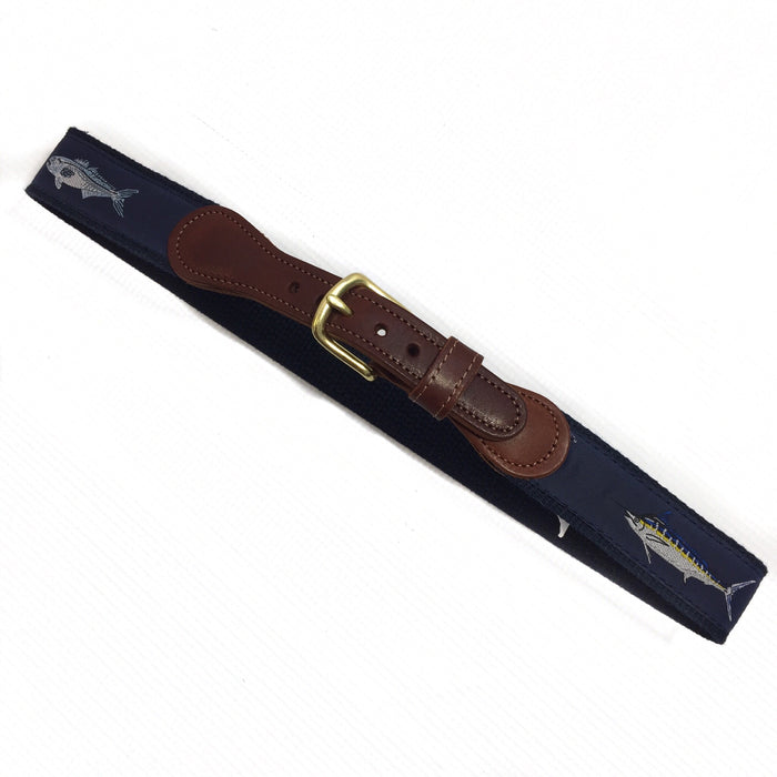 Ebinger Brothers Leather Woven Belt