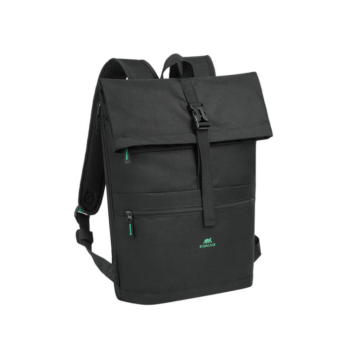 RIVACASE ECO Rolltop 15L backpack (Black) | Isetan KL Online Store