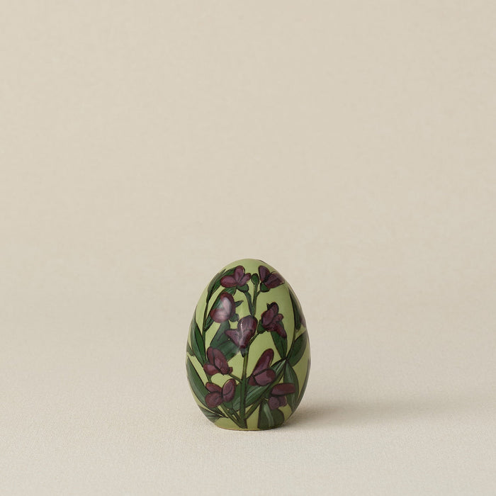 Handcrafted ceramic egg by Rookwood Pottery