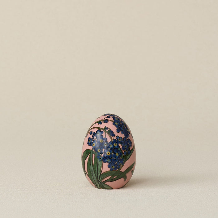 Handcrafted ceramic egg by Rookwood Pottery