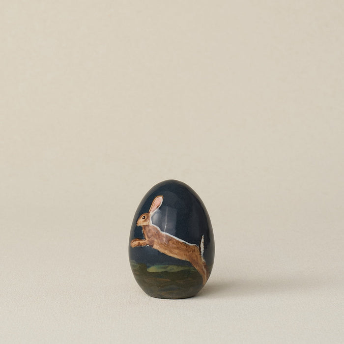 Handcrafted ceramic egg by Rookwood Pottery