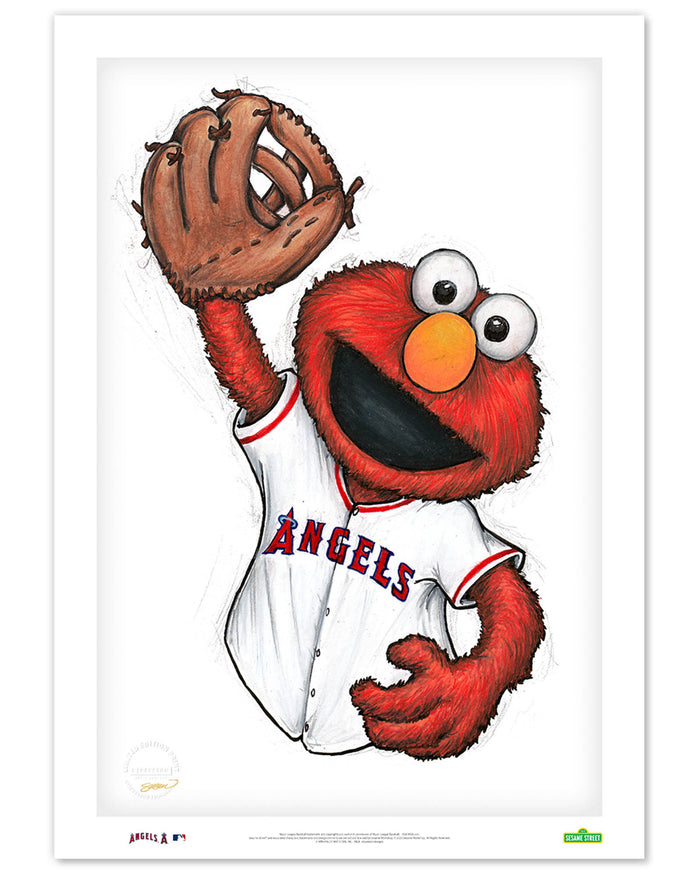 ELMO x MLB Angels Limited Edition Art Print