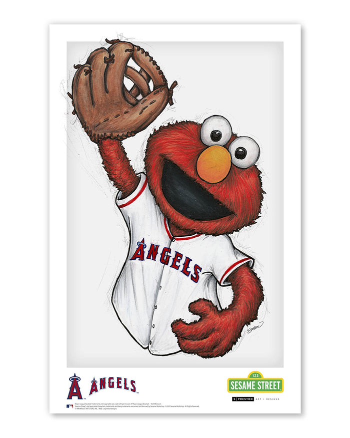 ELMO x MLB Angels Limited Edition Art Print
