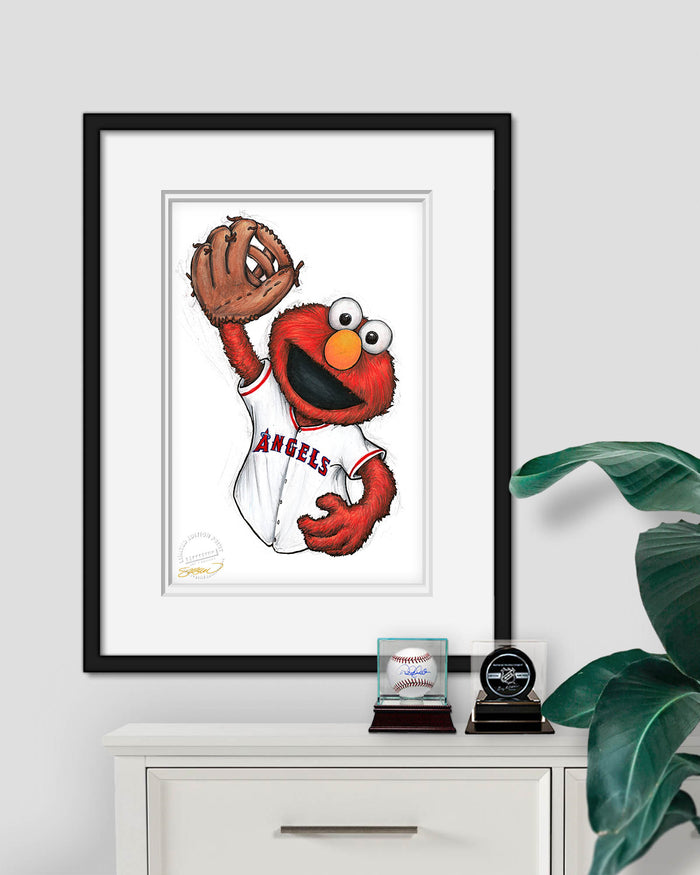ELMO x MLB Angels Limited Edition Art Print