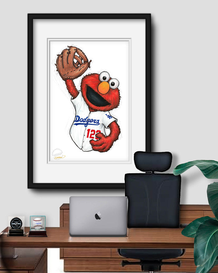 ELMO x MLB Dodgers Limited Edition Art Print