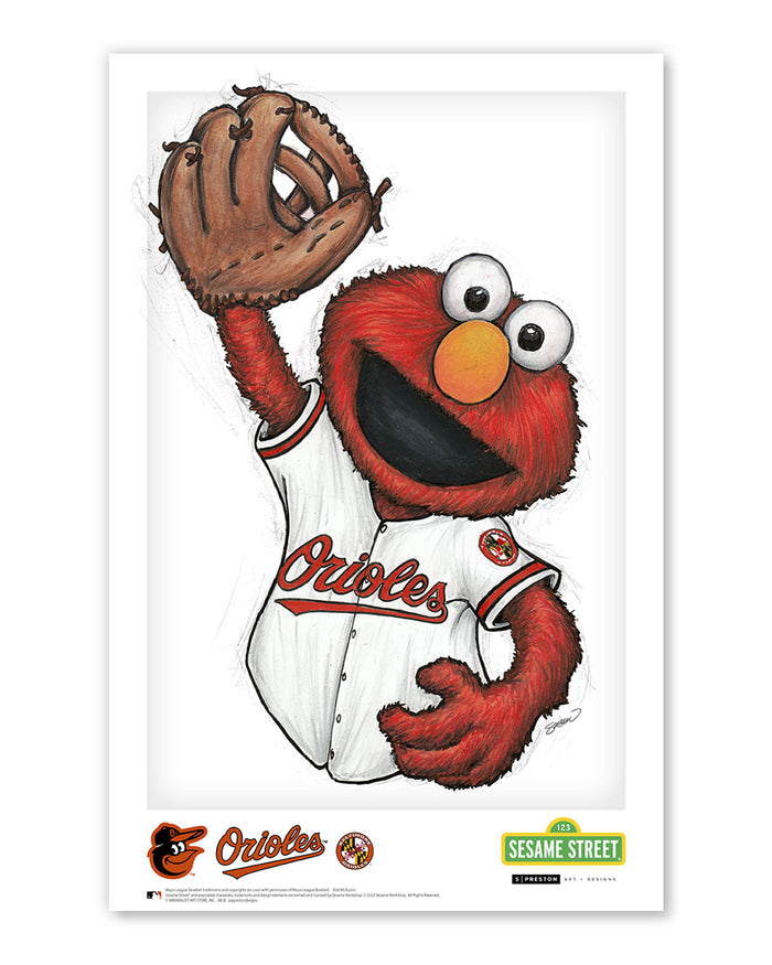 ELMO x MLB Orioles Limited Edition Art Print