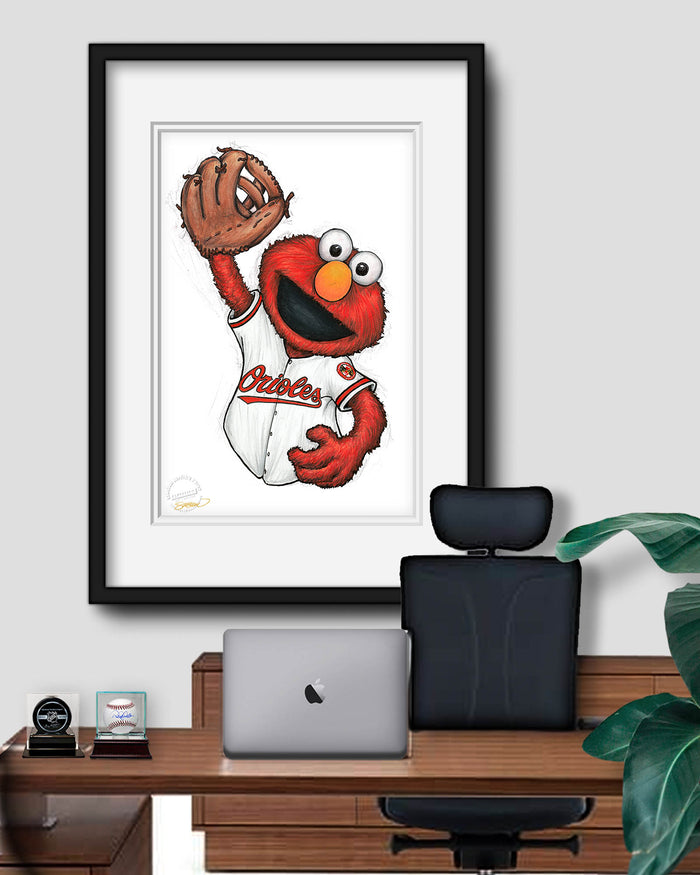ELMO x MLB Orioles Limited Edition Art Print