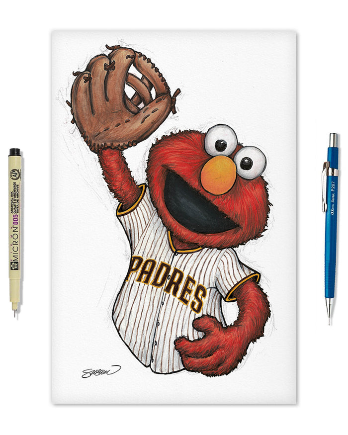 ELMO x MLB Padres Limited Edition Art Print