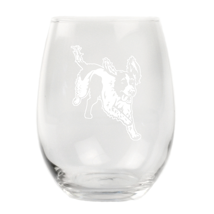 English Springer Spaniel Stemless Wine Glass