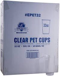 EPET32 / 32 OZ PET COLD CUP (1 0/50/500)
