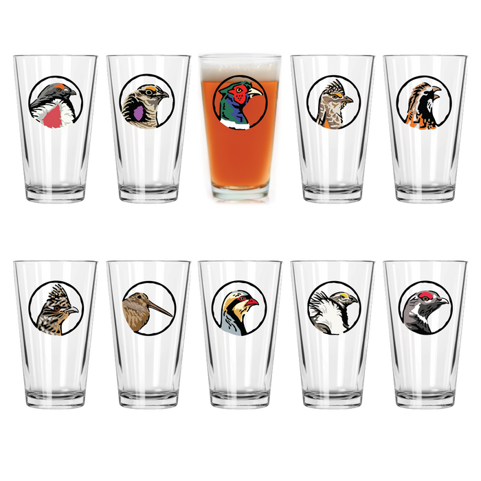 Every Gamebird Pint Glass