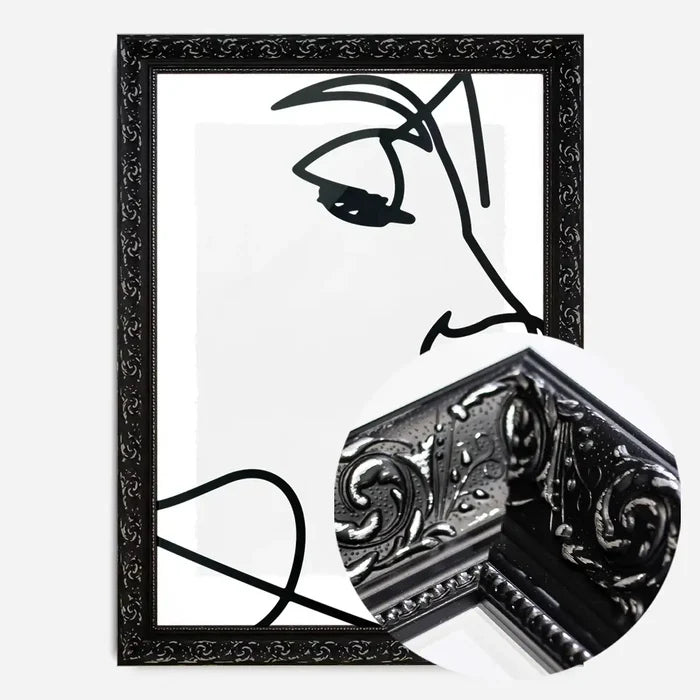 21x30cm | 8¼ x 11¾in / Black Ornate Frame